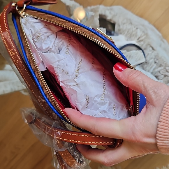 Dooney & Bourke Kirby Robin Crossbody Bag In French Blue - Picture 9 of 13